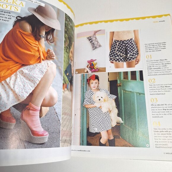 Mollie Makes UK Magazine Issue 5 2011 Crochet Vegetables Linen Kit Retro Craft - Picture 10 of 13